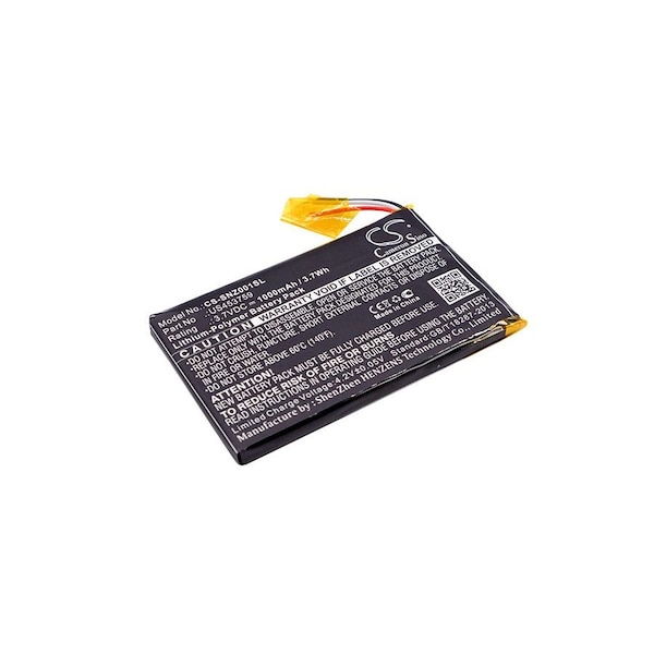 Bsc Preferred Sony NWZ-ZX1 Walkman NWZ-ZX1 Media Player Replacement Battery CS-SNZ001SL - main